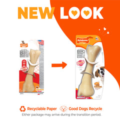 nylabone-hueso-monstruo-sabor-pollo-infuso con sabor duradero durante la masticación