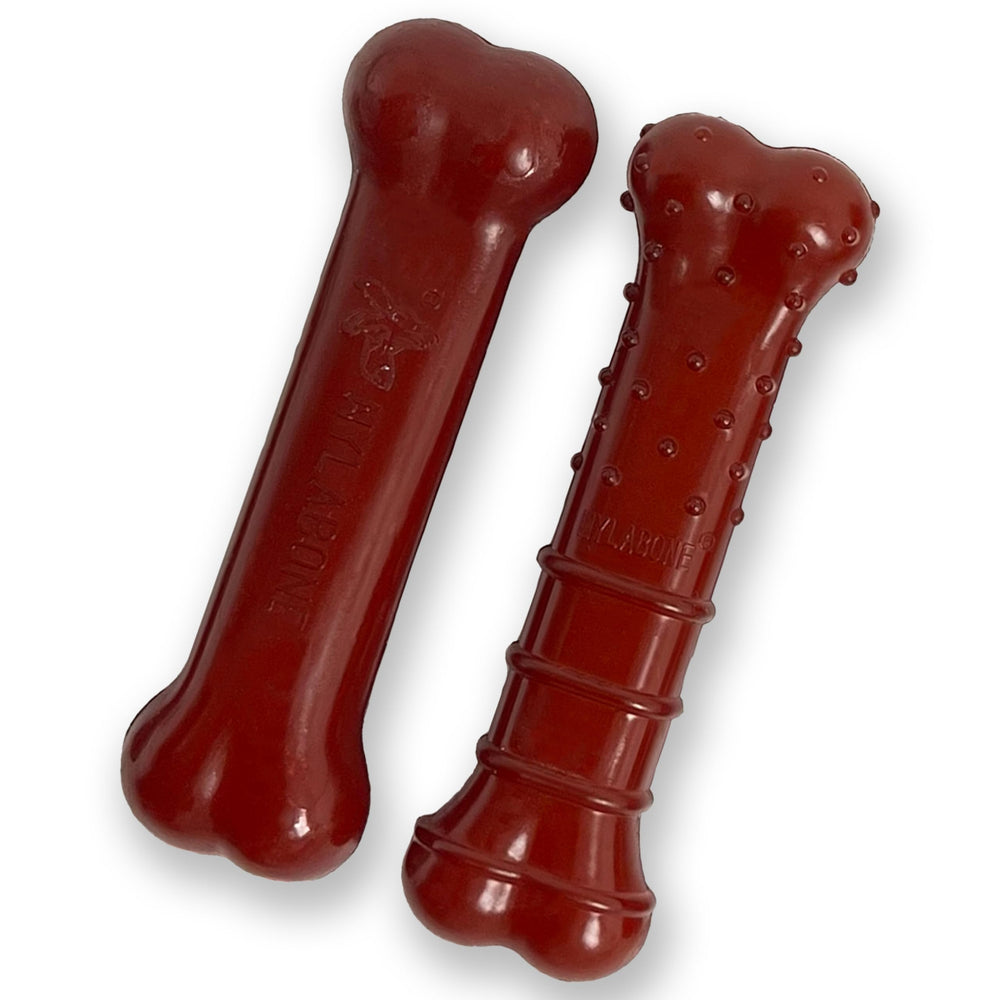 Nylabone Hueso Original, mordida poderosa para perros pequeños, promueve juego seguro.
