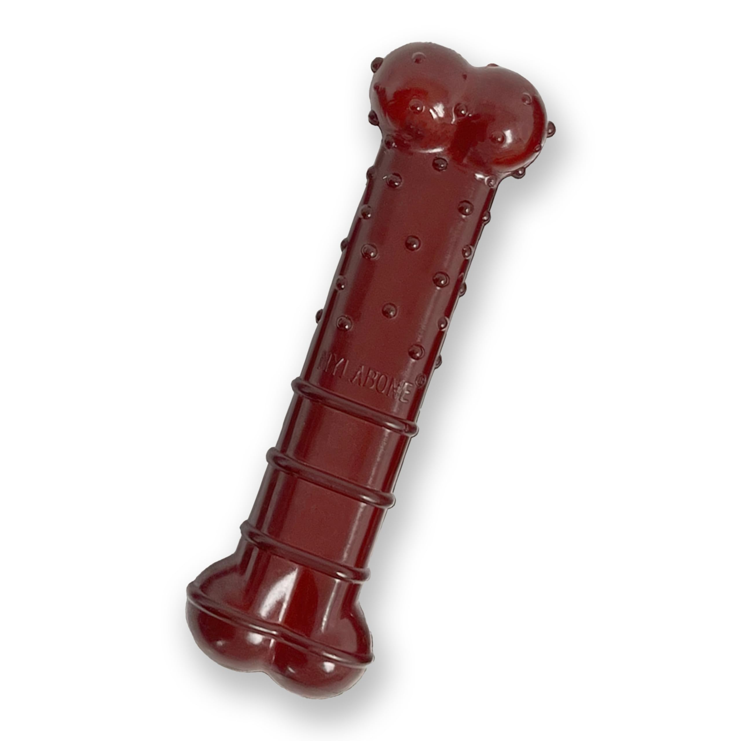 Nylabone Hueso Texturizado exterior bacon para masticación prolongada.