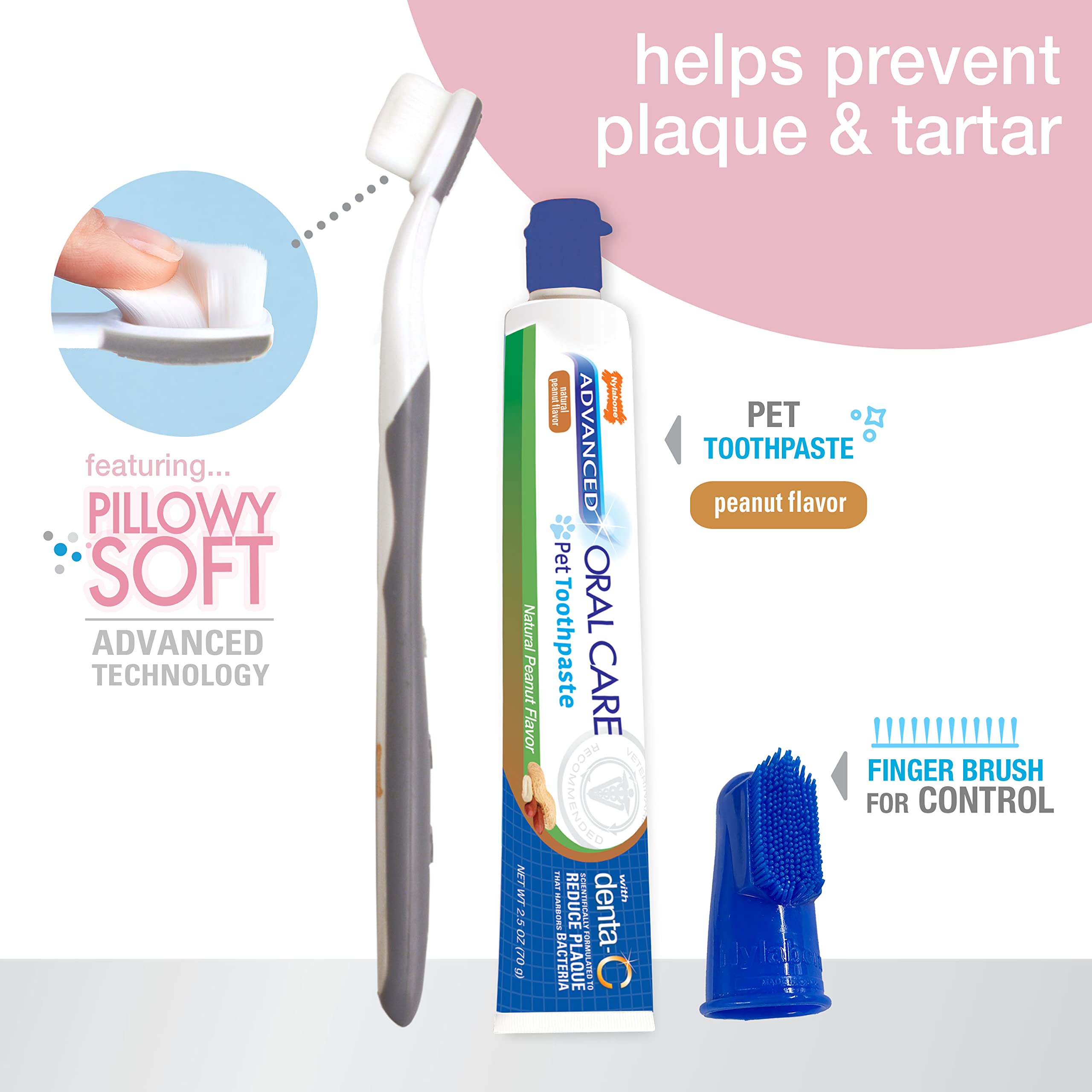 Kit dentaire Nylabone pour chiot, ensemble complet pour routine simple à domicile.