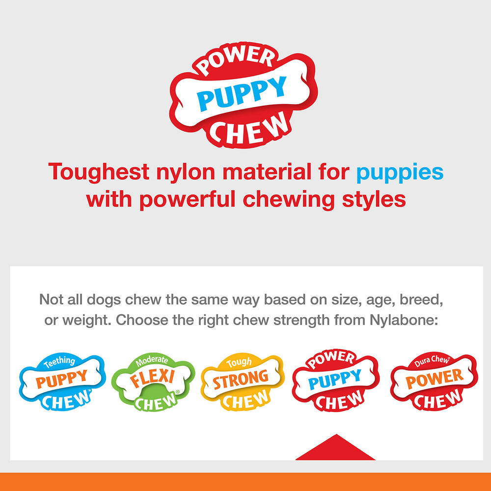 Nylabone Masticación para Dientes de Cachorro: ayuda a mantener sesiones de juego largas.