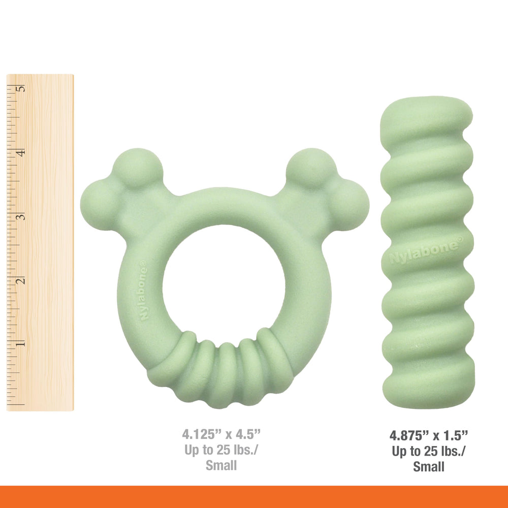 Nylabone mordedor para dientes traseros, favorece mordida natural.