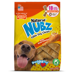 Nylabone Nubz, paquete de 18 unidades, masticación prolongada para perros grandes.
