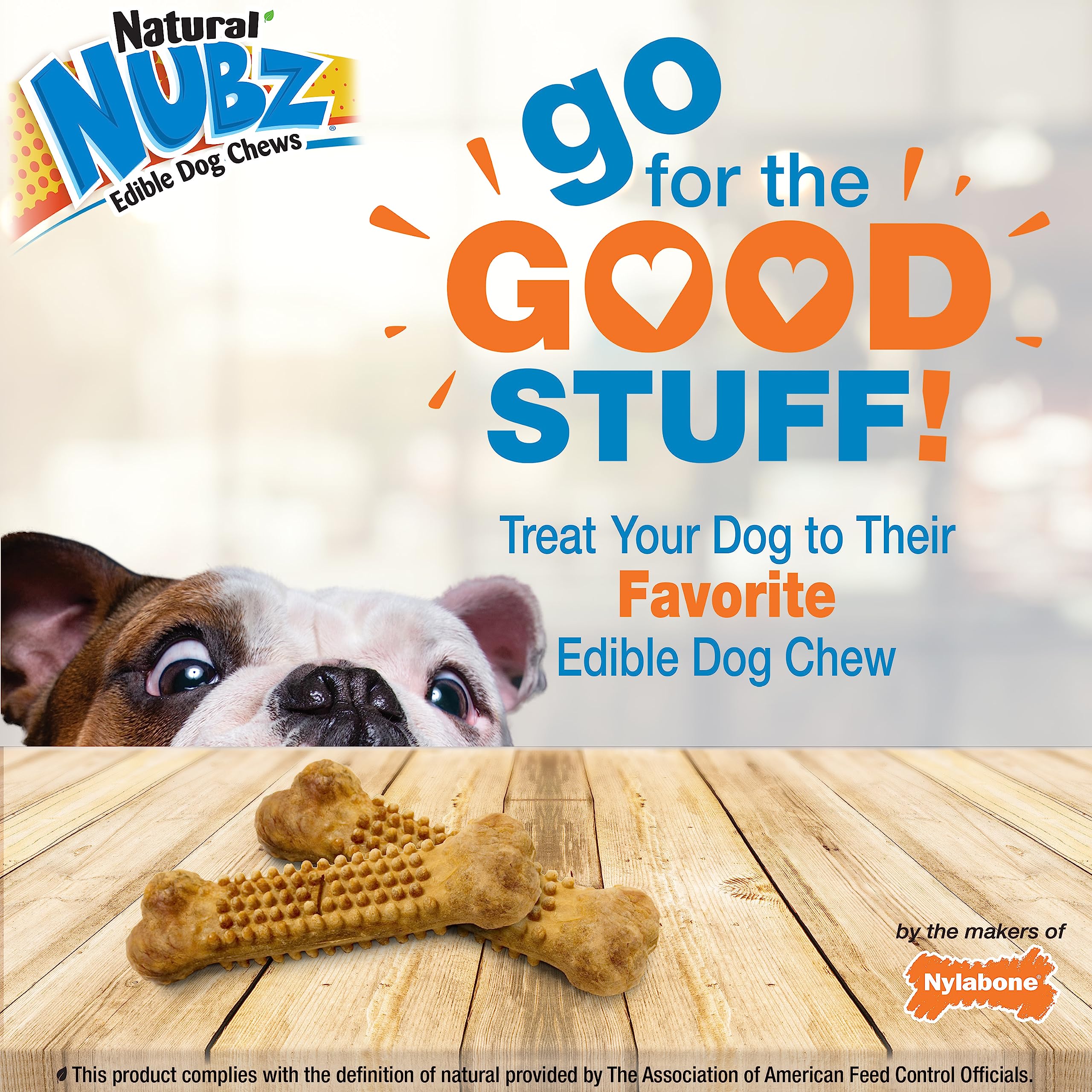 Nylabone Nubz Wild hecho en eeuu: calidad y estándares nacionales.