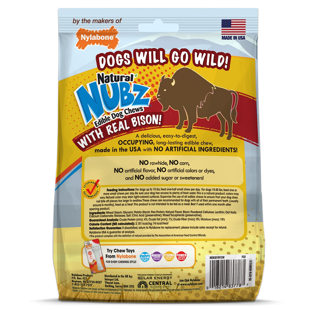 Nylabone Nubz Wild, elaborado en EE. UU. con estándares premium