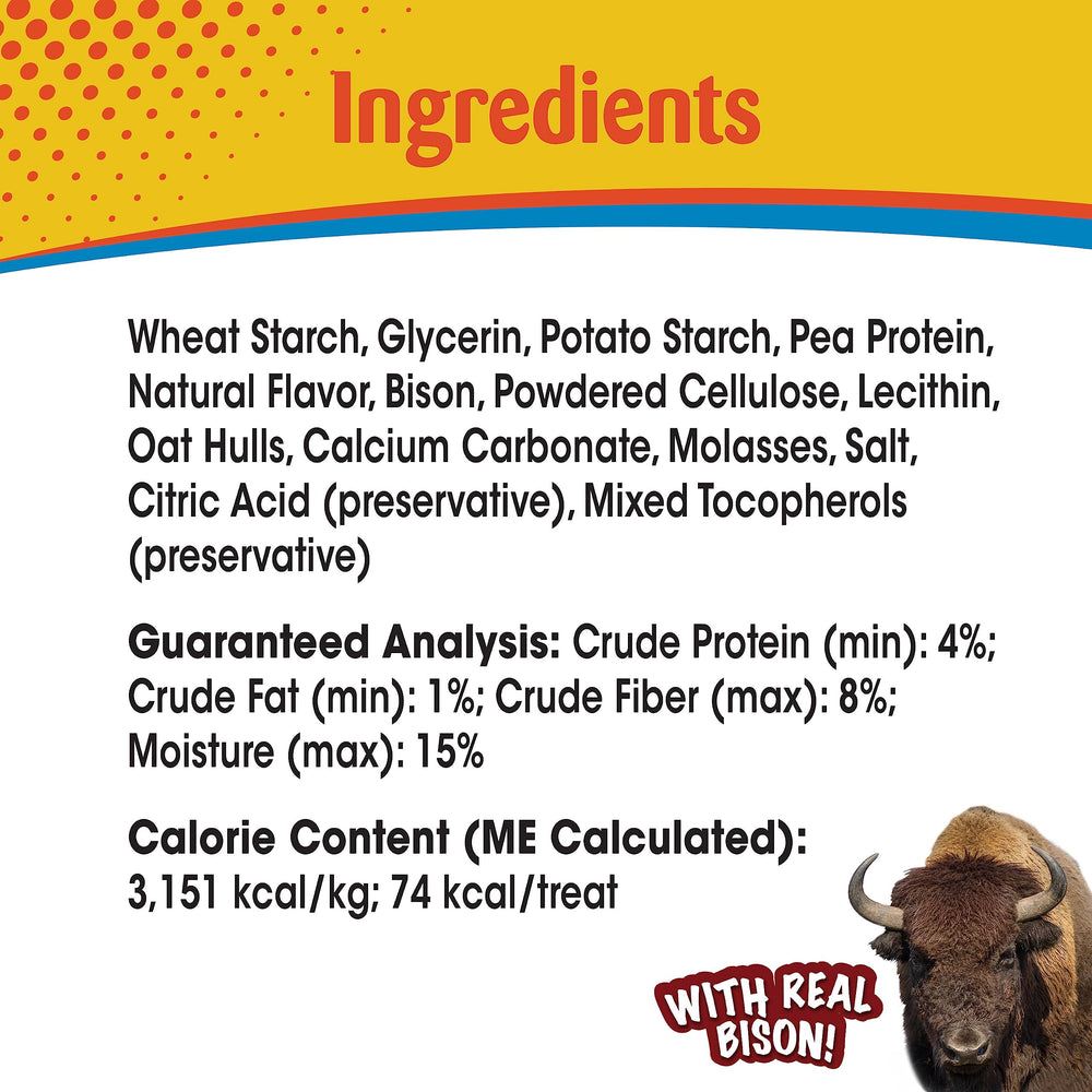 Nylabone Nubz Wild sabor a bisonte: sabor natural que anima la masticación.