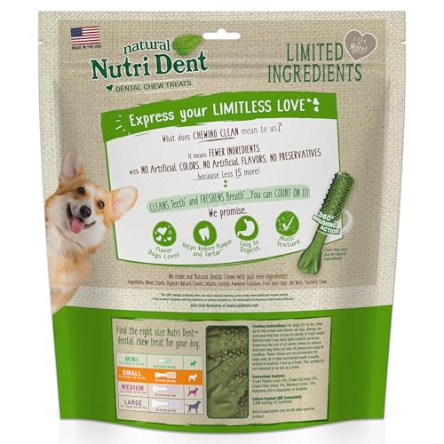 Nylabone Nutri Dent empaque práctico para cuidado dental diario