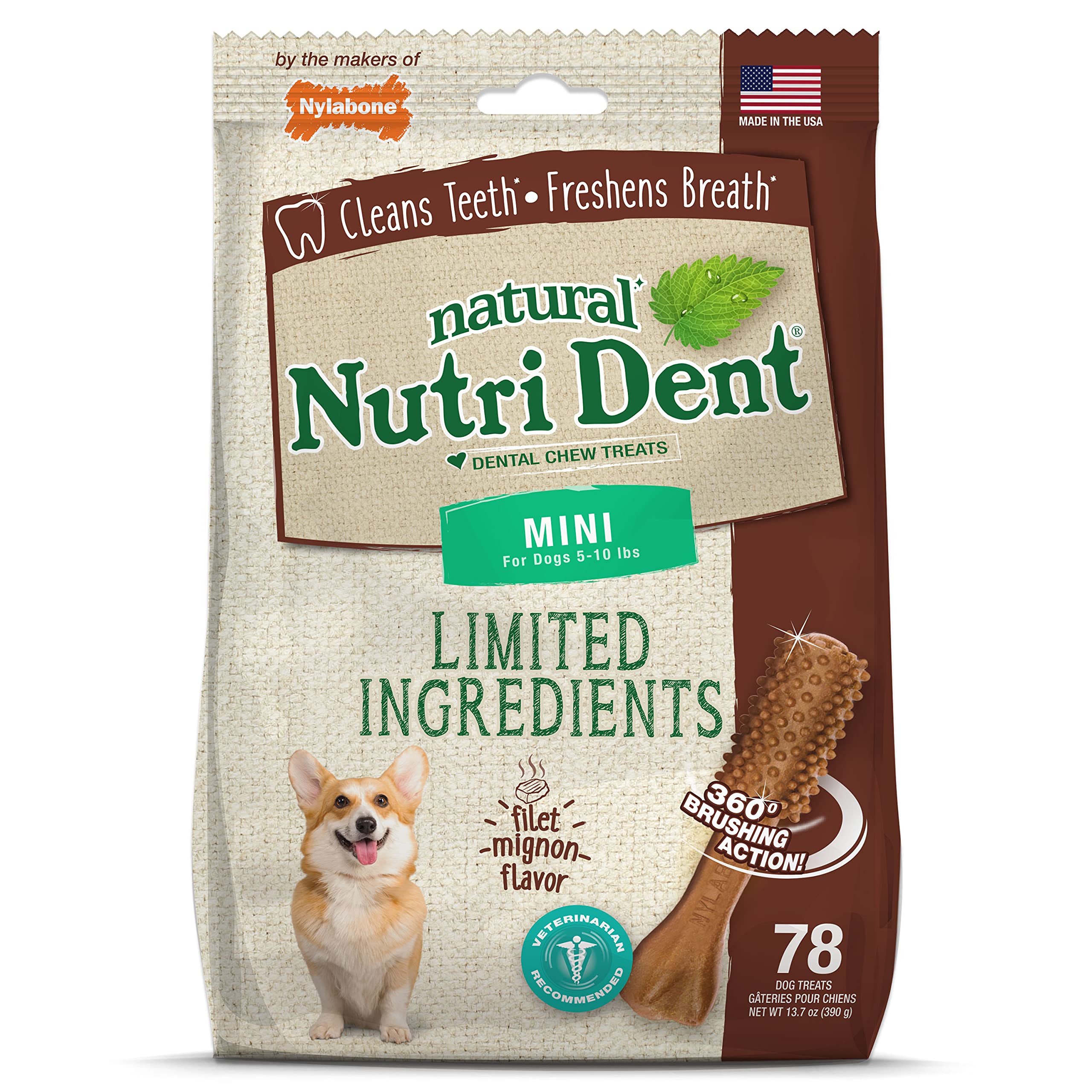 Nylabone Nutri Dent paquete 78 unidades para limpieza dental