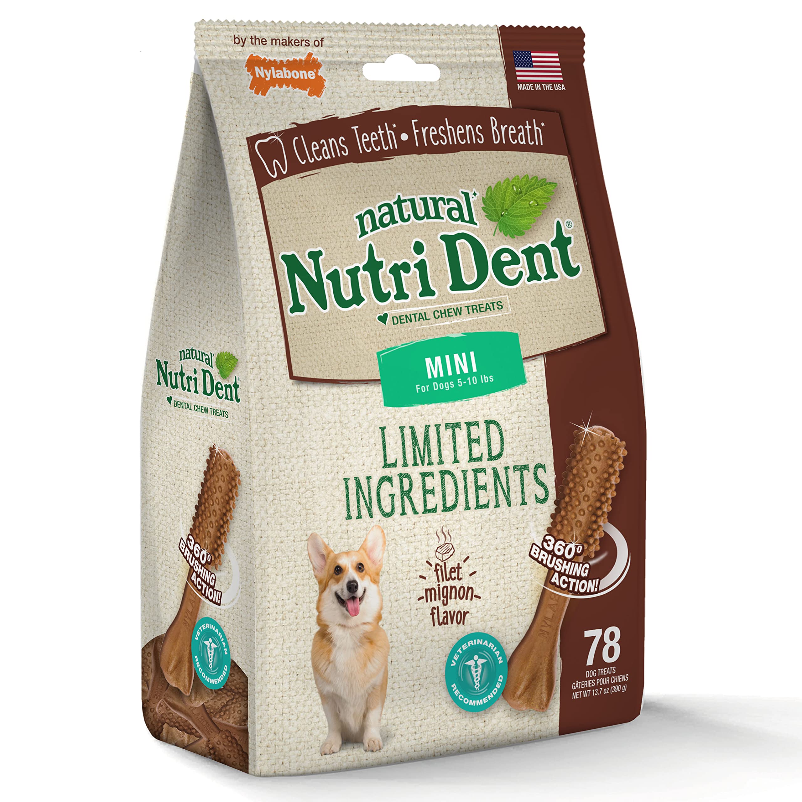 Nylabone Nutri Dent sin sal y sin conservantes artificiales