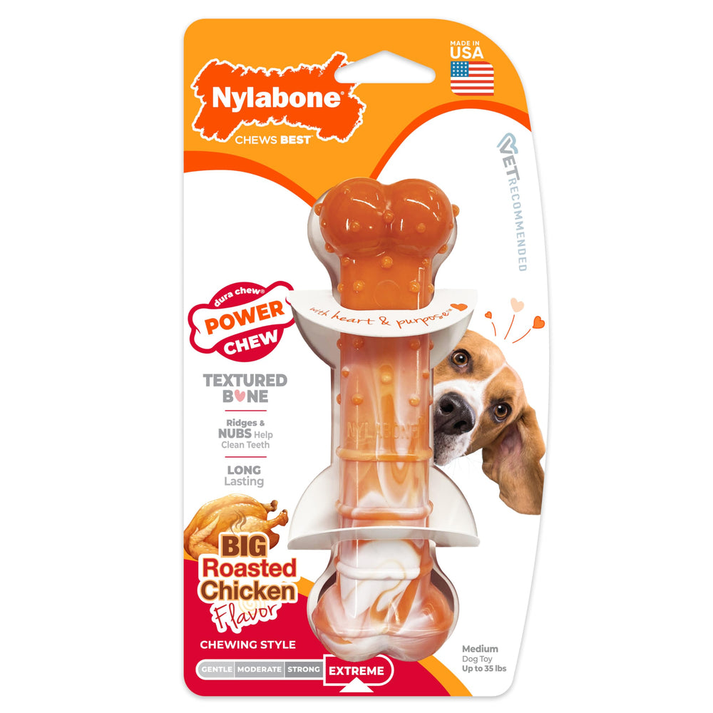 Nylabone nylon duradero, diseñado para soportar masticación prolongada