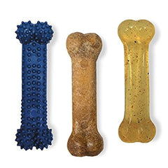 Pack Nylabone Original Bone Flexi Chew para perros pequeños, mordida suave.