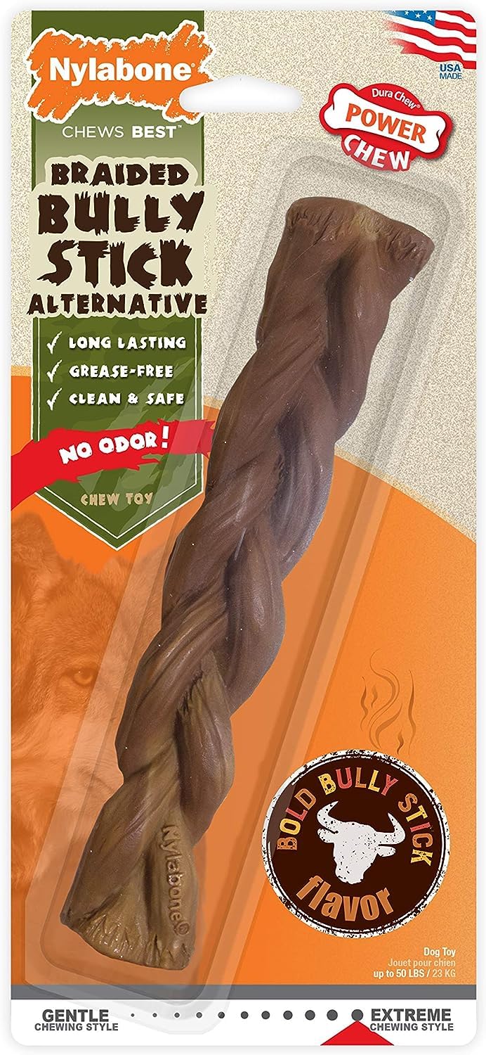 Nylabone Power Chew Extreme, juguete trenzado para masticadores fuertes.