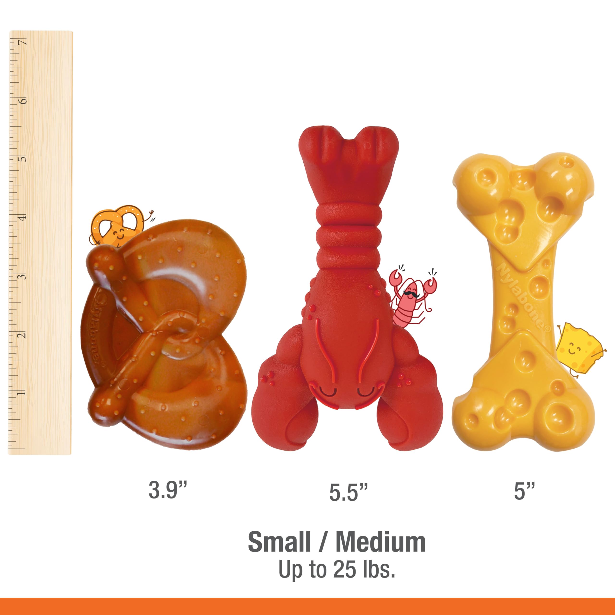 Nylabone Power Chew: material resistente para mordidas fuertes.