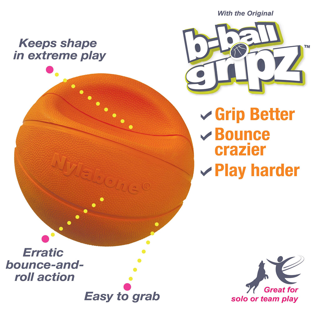 Nylabone Power Play Gripz, diseño ergonómico con agarre, fácil manejo