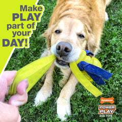 Nylabone Power Play Gripz diseño-hendiduras mejora agarre durante el juego.
