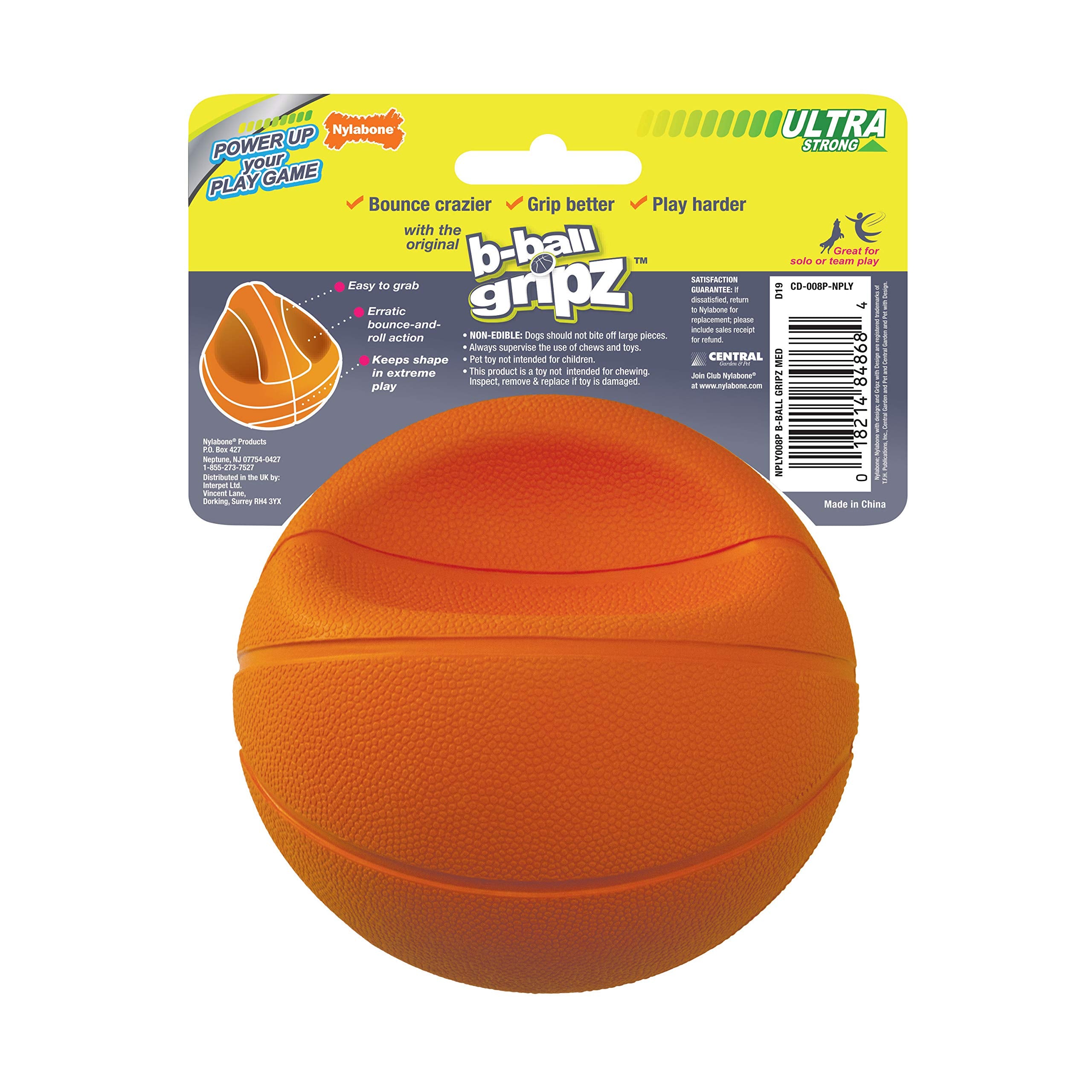 Nylabone Power Play Gripz, juego interactivo para perro y humano