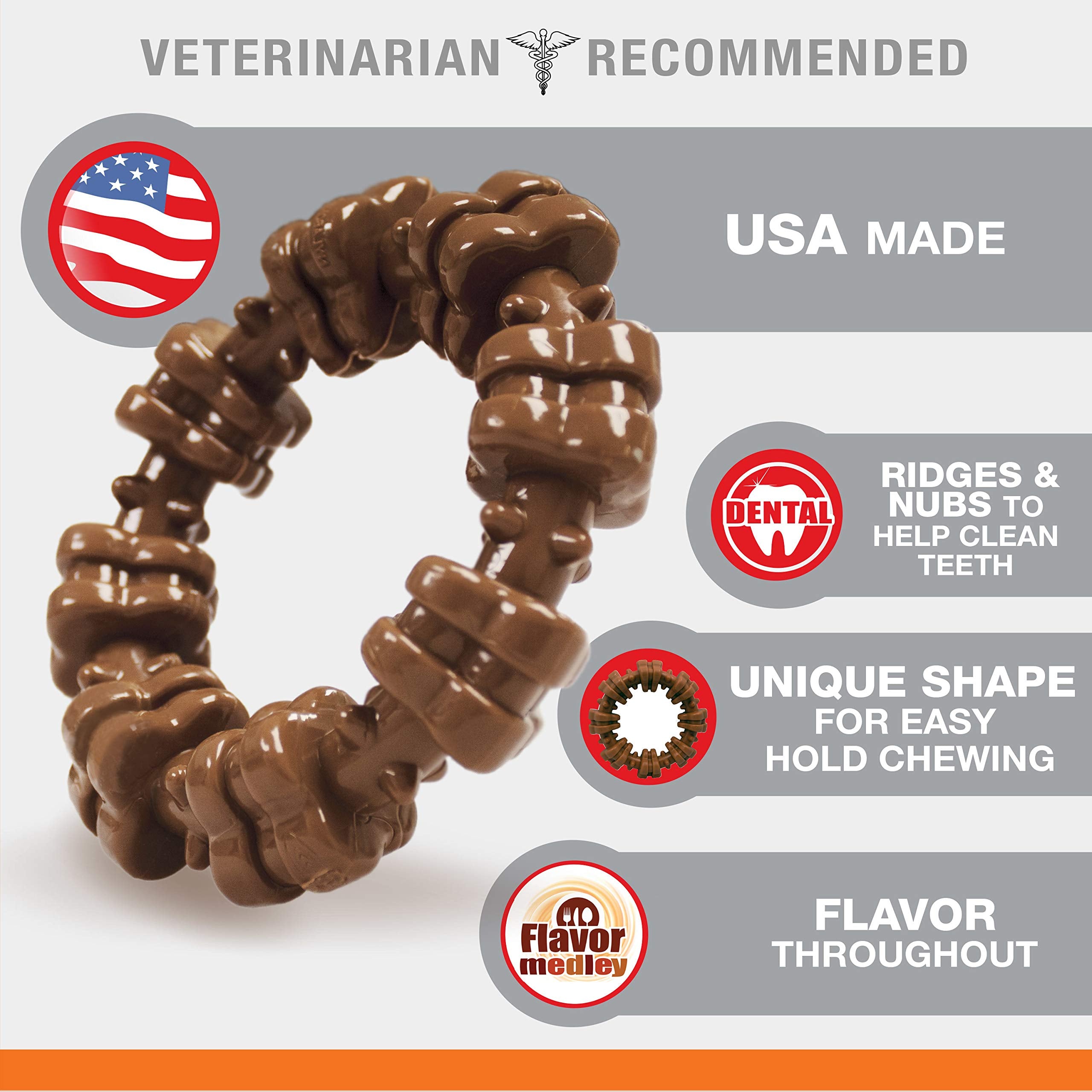 Nylabone Redirección de hábitos destructivos con masticación adecuada.