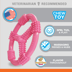 Nylabone rugosidades-dentales: anillo-mordedor para limpieza suave de dientes.