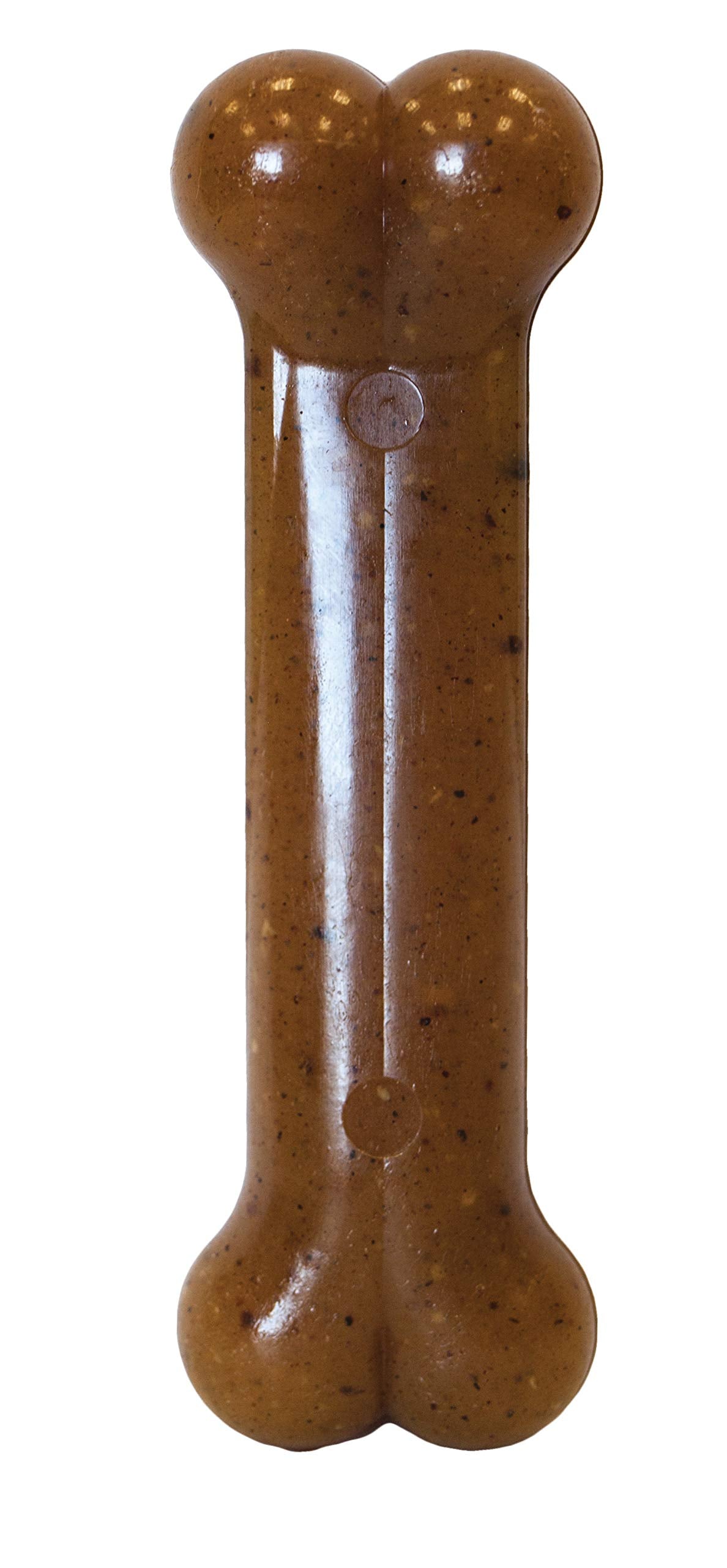 Nylabone sabor pollo impregnado, recompensa sabrosa para masticación diaria.