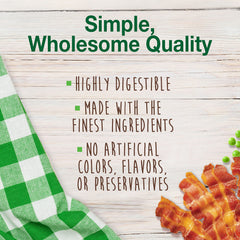 Nylabone sabor tocino en masticables, recompensa atractiva para perros.