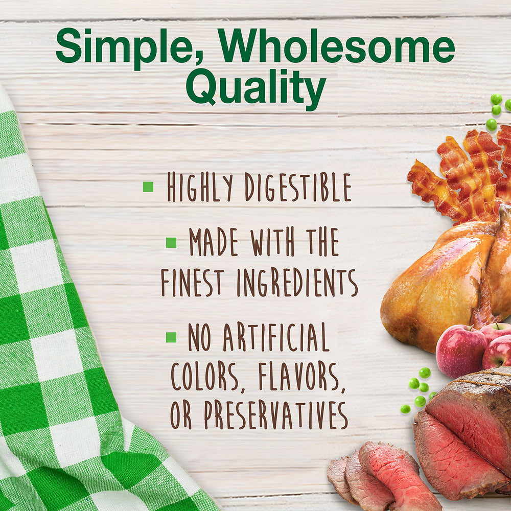 Nylabone comestibles saludables, paquete de tres sabores, masticables duraderos para cachorros.