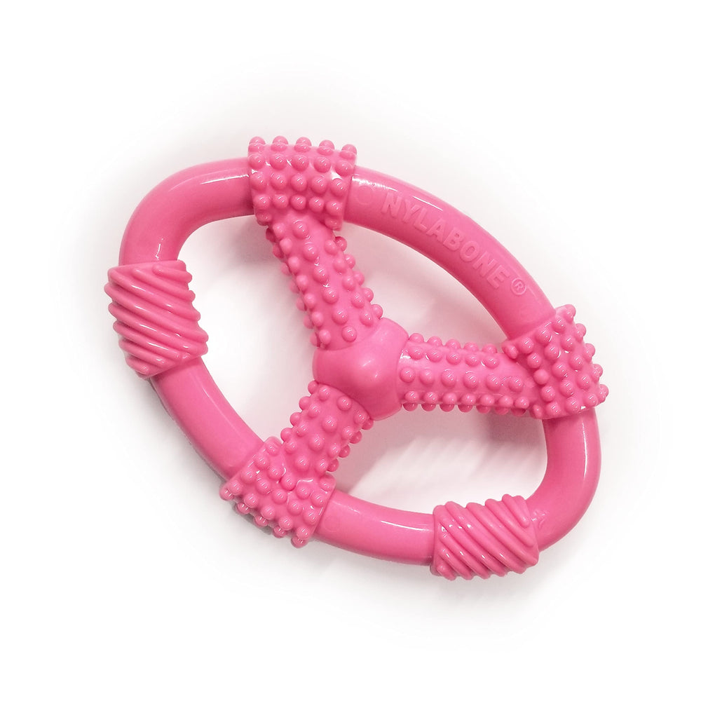 Nylabone Spin Tug Play: anillo-mordedor-cachorros para juego activo.