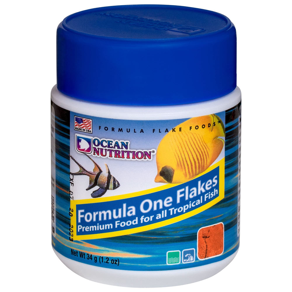 Ocean Nutrition Fórmula Uno, escamas muestran coloración y salud de peces tropicales