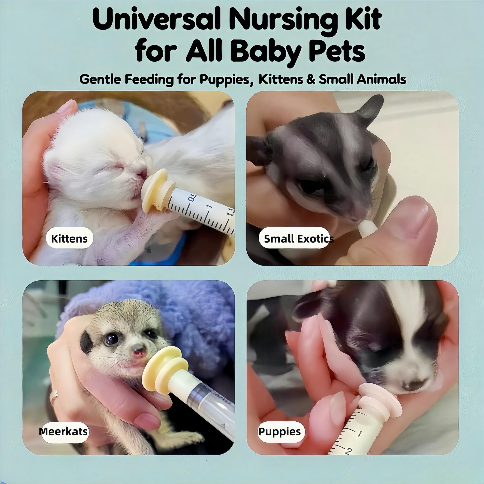 octkite estuche almacenamiento para conjunto de alimentación de mascotas