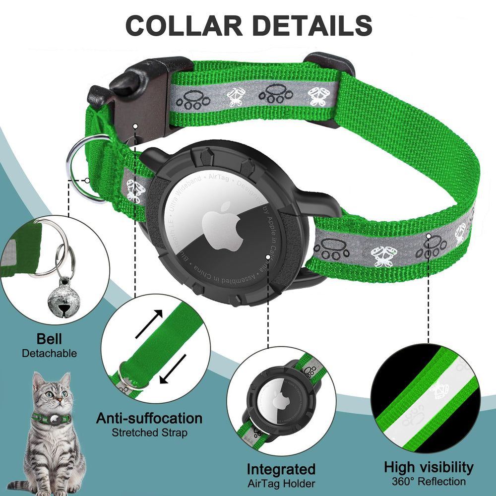 Odokele Collar AirTag con campanillas desmontables facilita localización