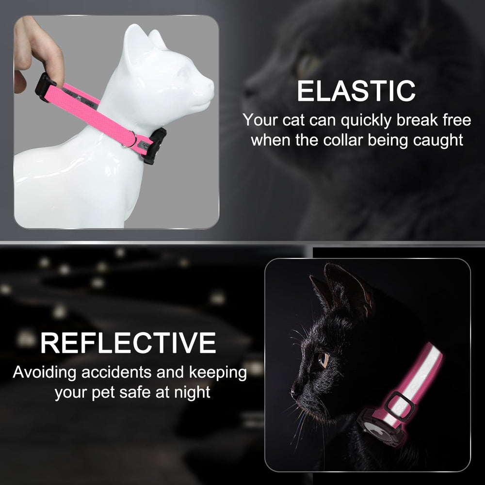Odokele collar para gato con ajuste en XS y S, se adapta a gatos pequeños.