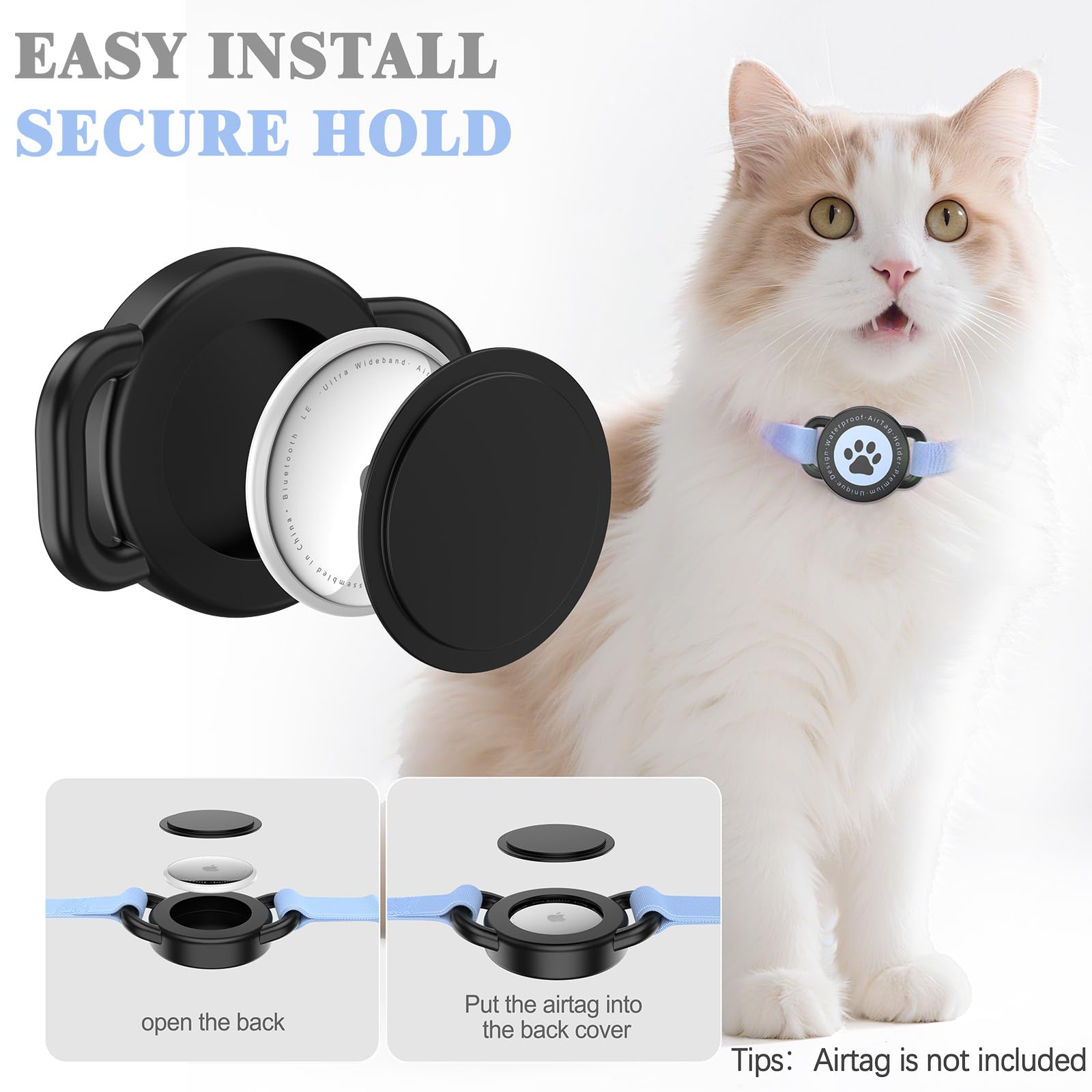 Odokele collar-gato-tejido-poliester ofrece durabilidad y confort