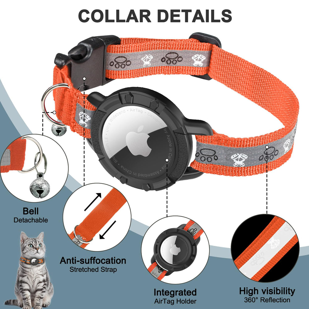 Odokele soporte AirTag TPV mantiene el AirTag seguro en el collar