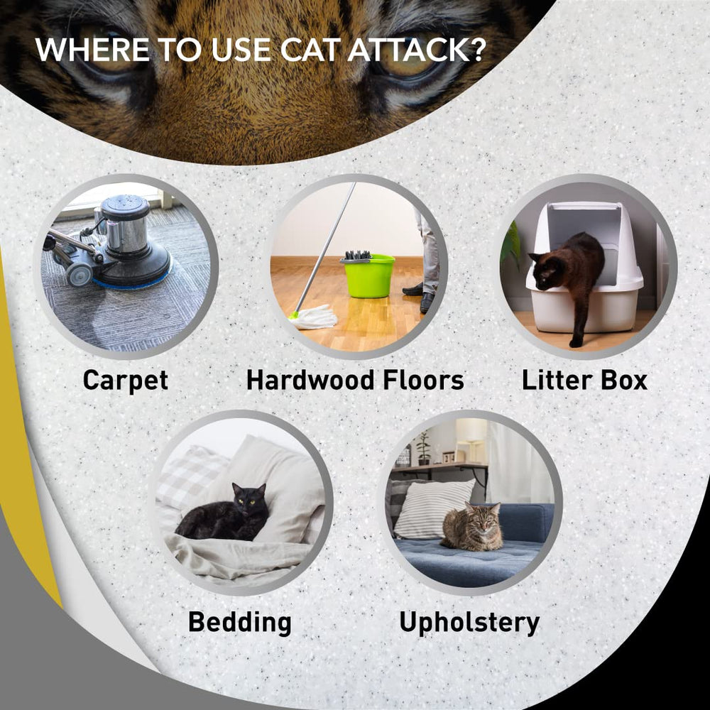 Odorcide Cat Attack Concentrate: alfombra tratada para neutralizar olores de orina