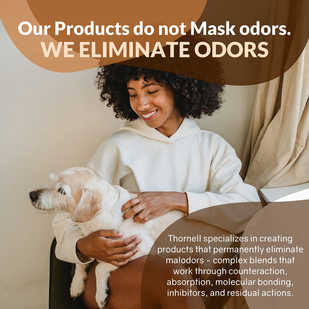 Odorcide Thornell Dog Odor-Off, uso en interiores de la casa para eliminar olores.