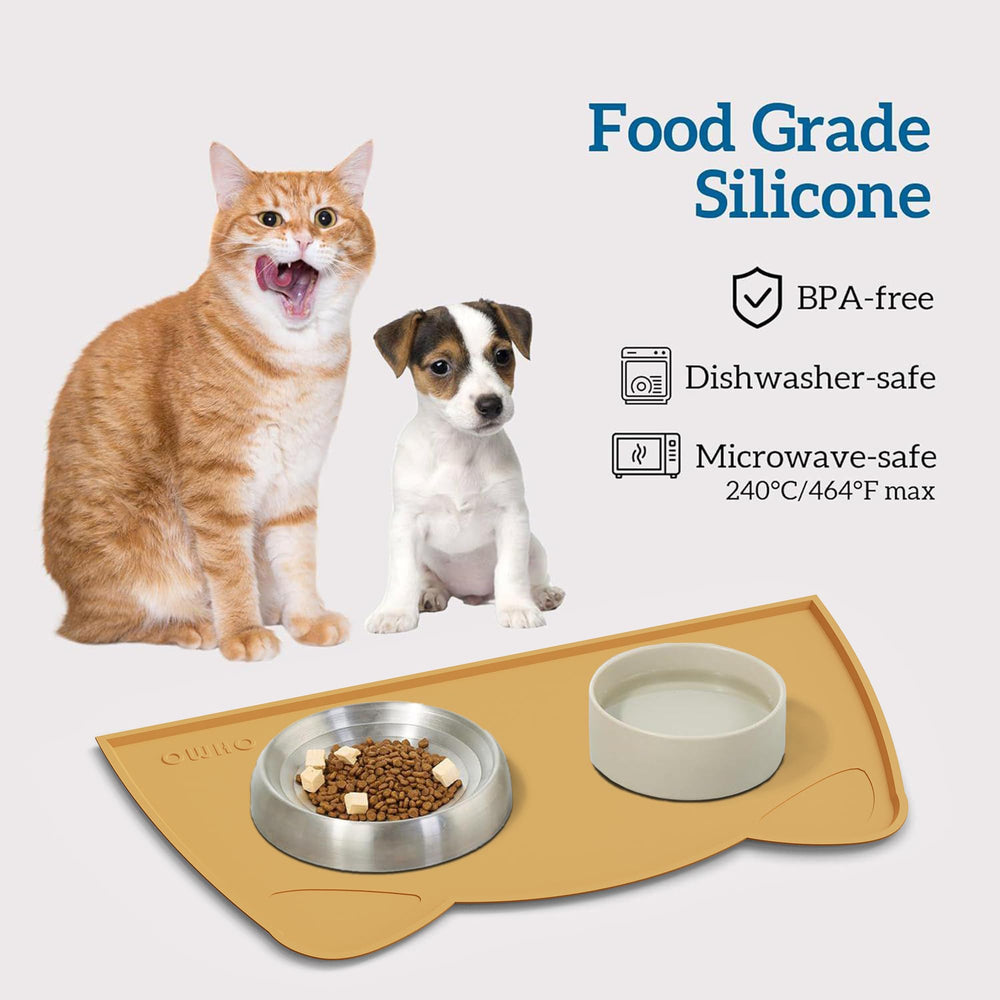OHMO alfombrilla antideslizante para comidas estables de gatos