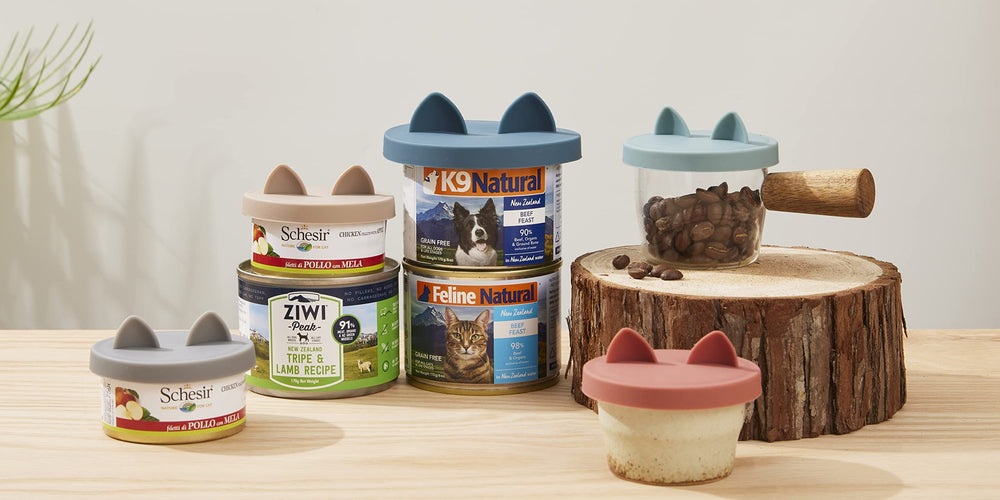 OHMO diseño-practico-tapas-latas: facilita abrir y mantener frescos los alimentos de tus mascotas.