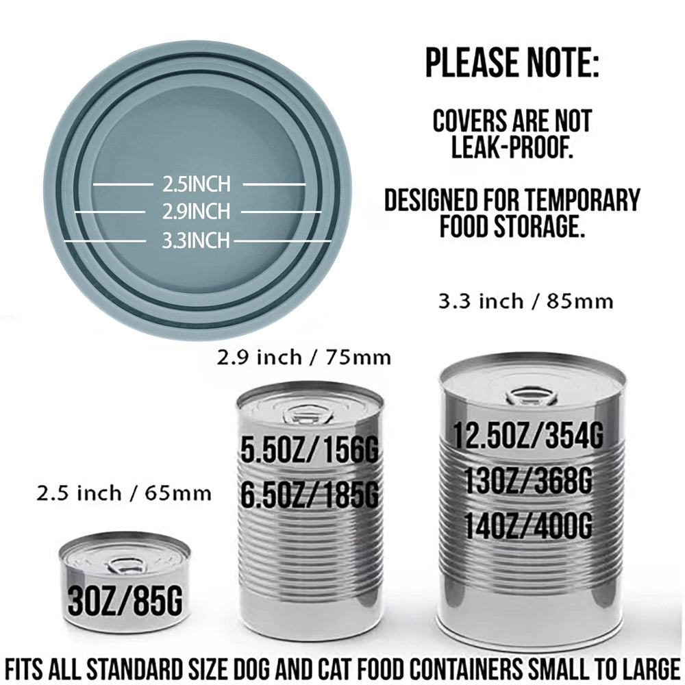 OHMO tapas-latas alimento-gato 2-pack: tapas reutilizables para latas de comida de gatos.