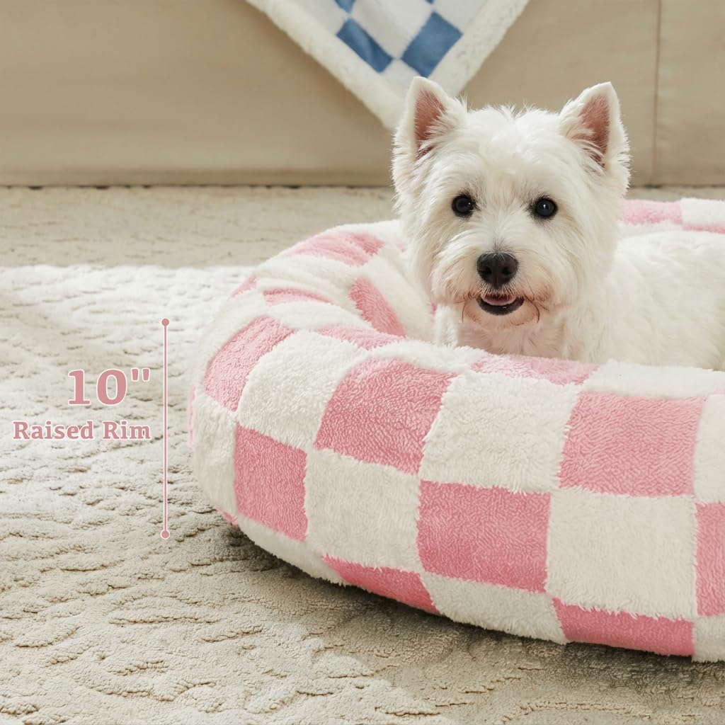 Donut de Ohocut para mascotas en rosa, sensación acogedora.
