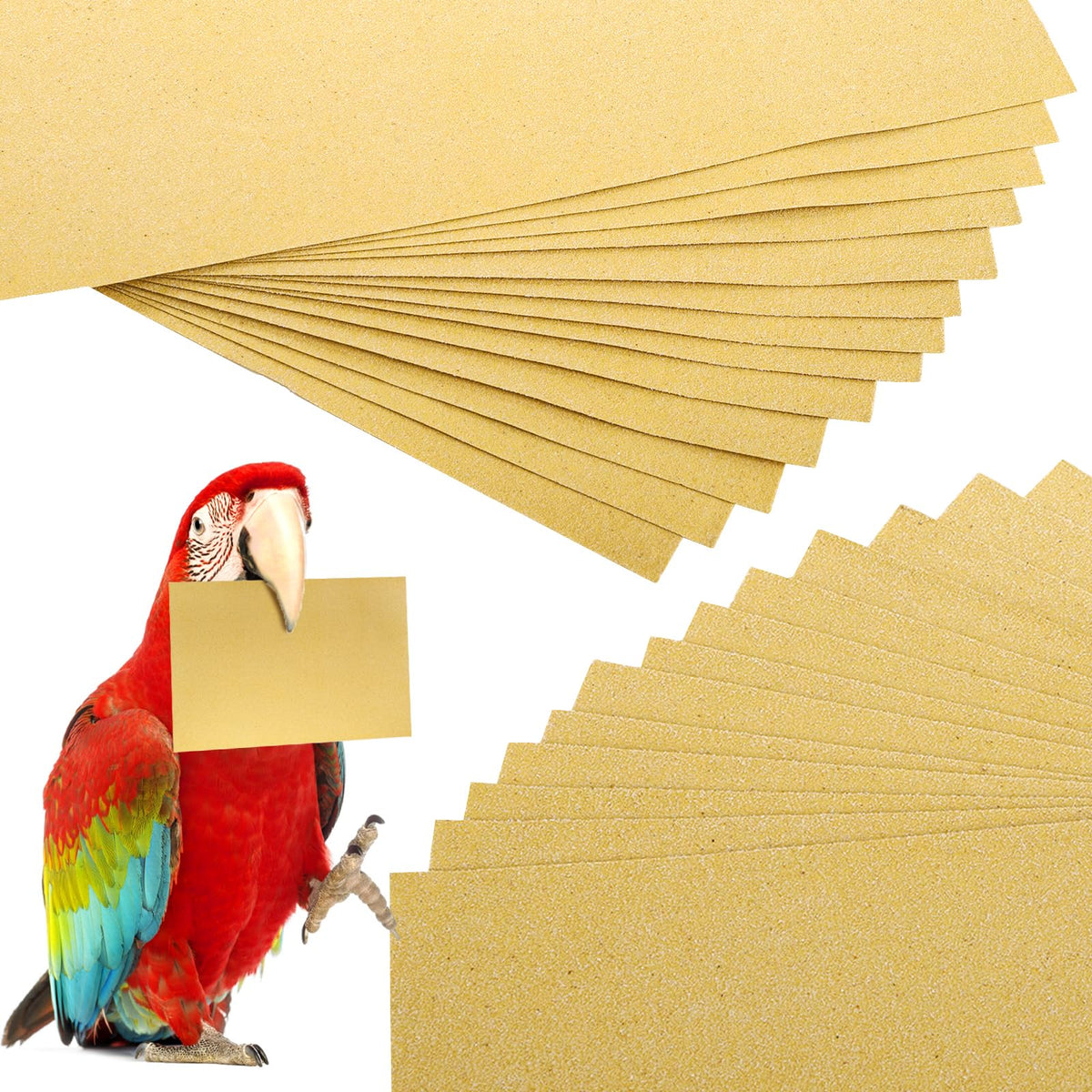 Okllen papel de grava para jaula, base estable para aves.