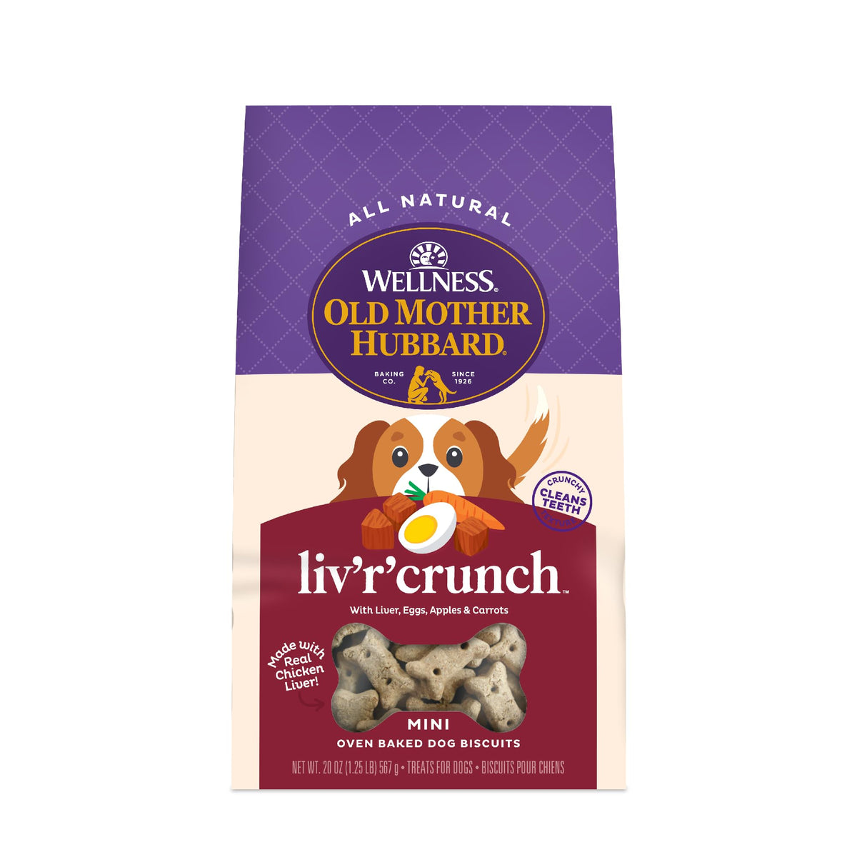 Old Mother Hubbard Liv'R'Crunch galletas en forma de hueso mini para entrenamiento