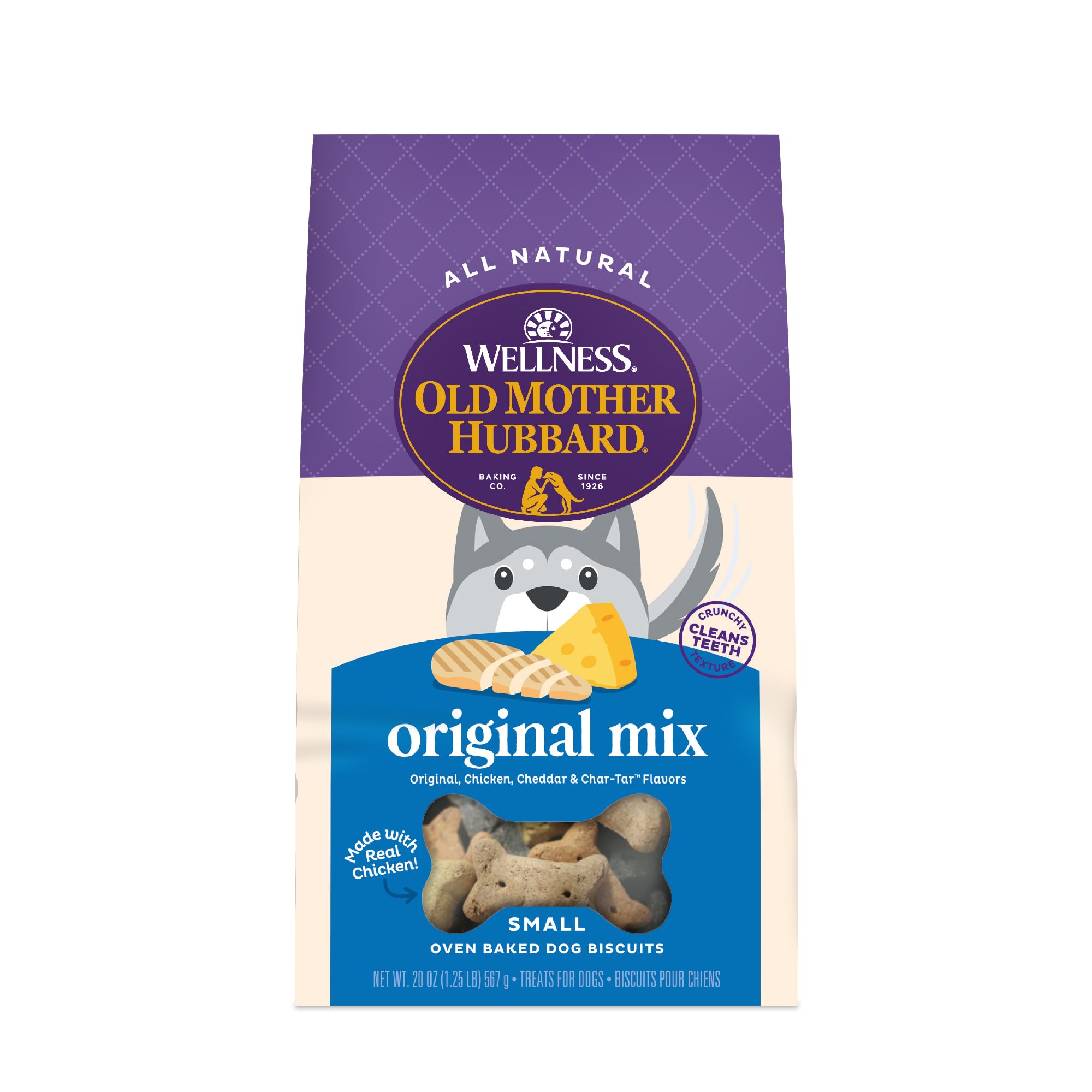 Old Mother Hubbard Mezcla original galletas para perros, sabor clásico para premiar