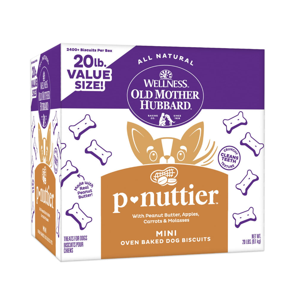 Old Mother Hubbard Wellness P-Nuttier mini galletas para perros, crujientes para entrenamiento