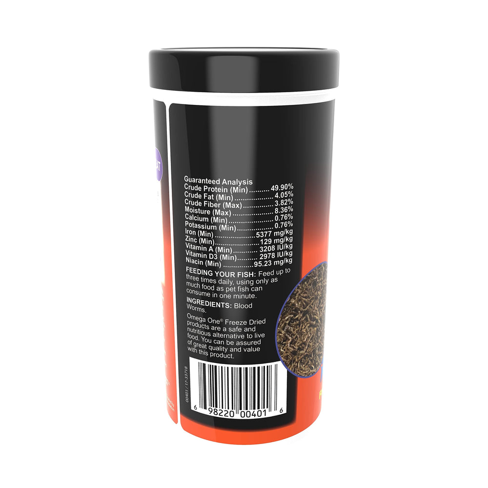 Envase compacto de Omega One, fácil almacenamiento.