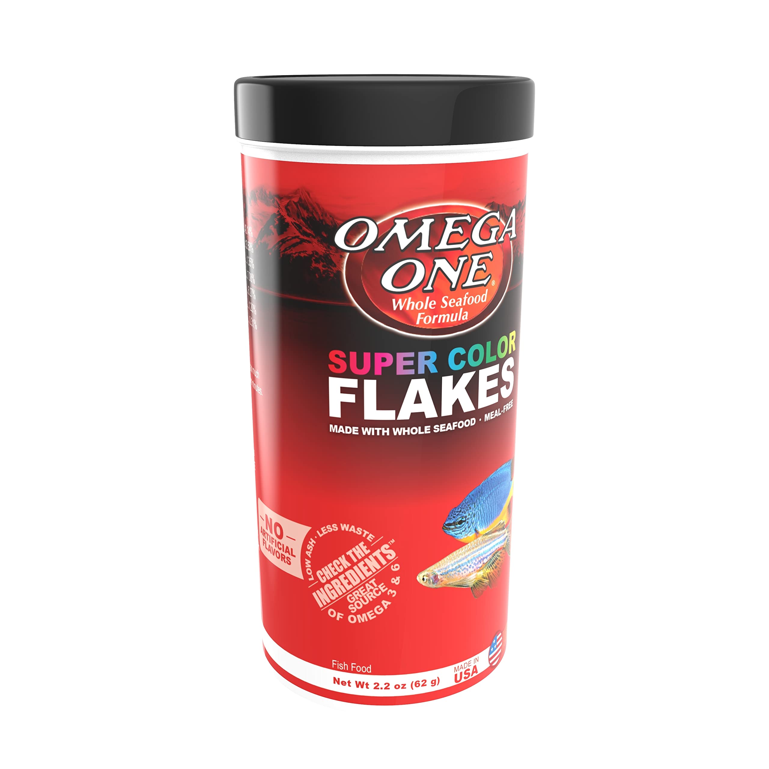 Omega One Copos de Color como alimento para peces con Omega 3 y HUFA