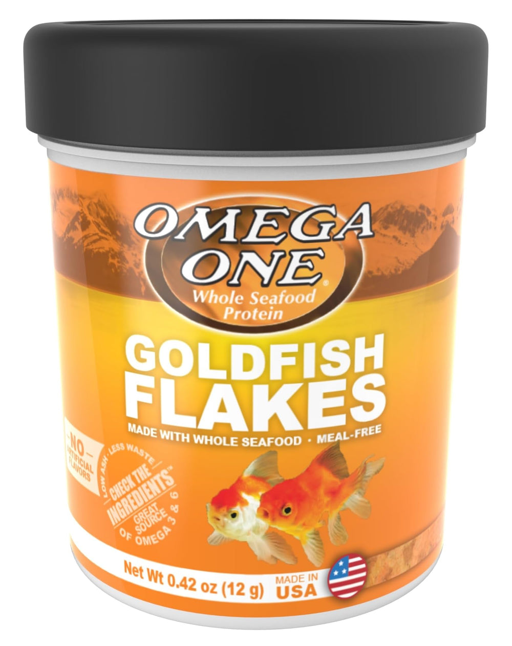 Omega One copos para pez dorado, paquete abierto para alimentar fácilmente