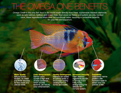 Omega One Pellets ingredientes marinos frescos para una dieta equilibrada