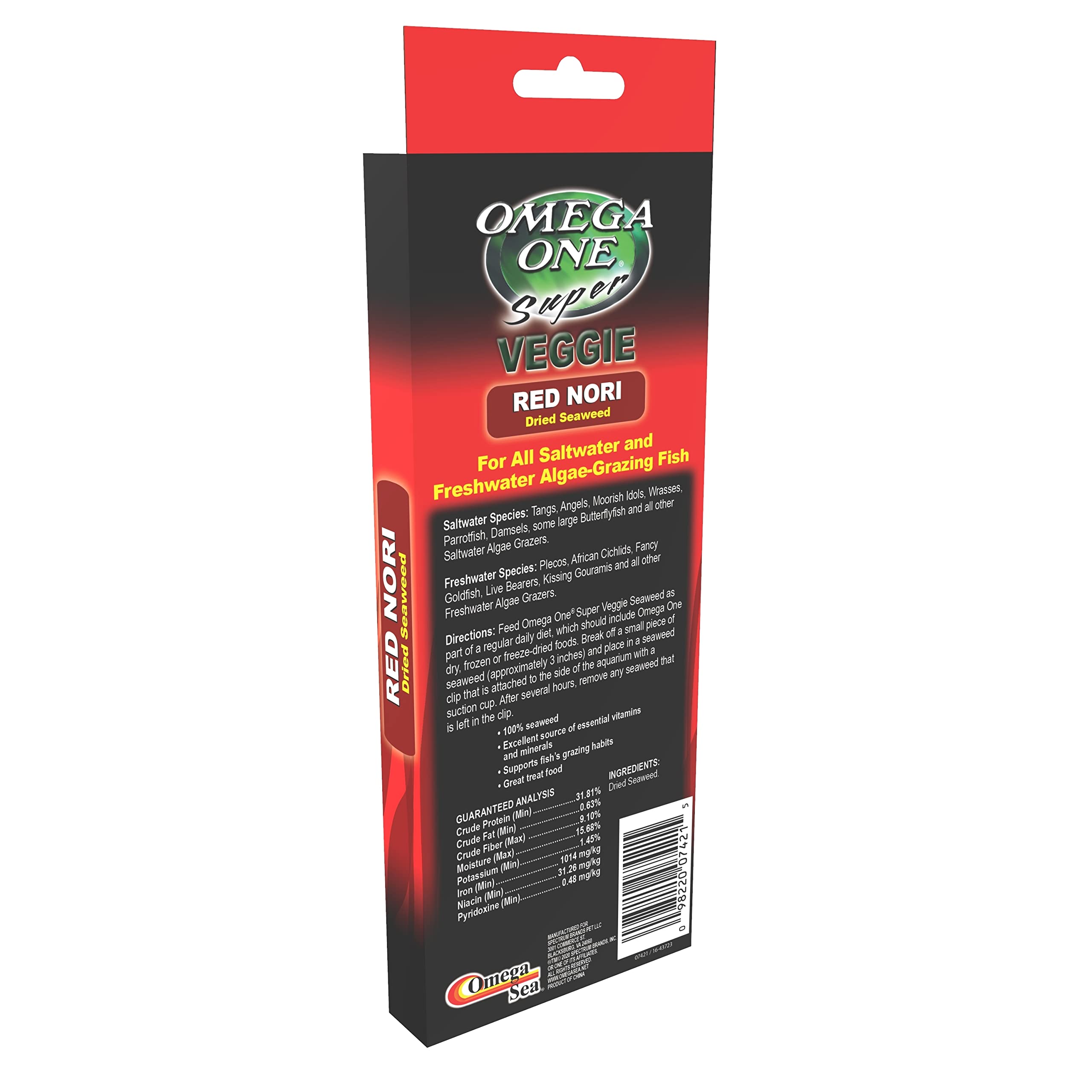 Omega One Super Veggie Alga Roja, aroma marino suave para bowls.