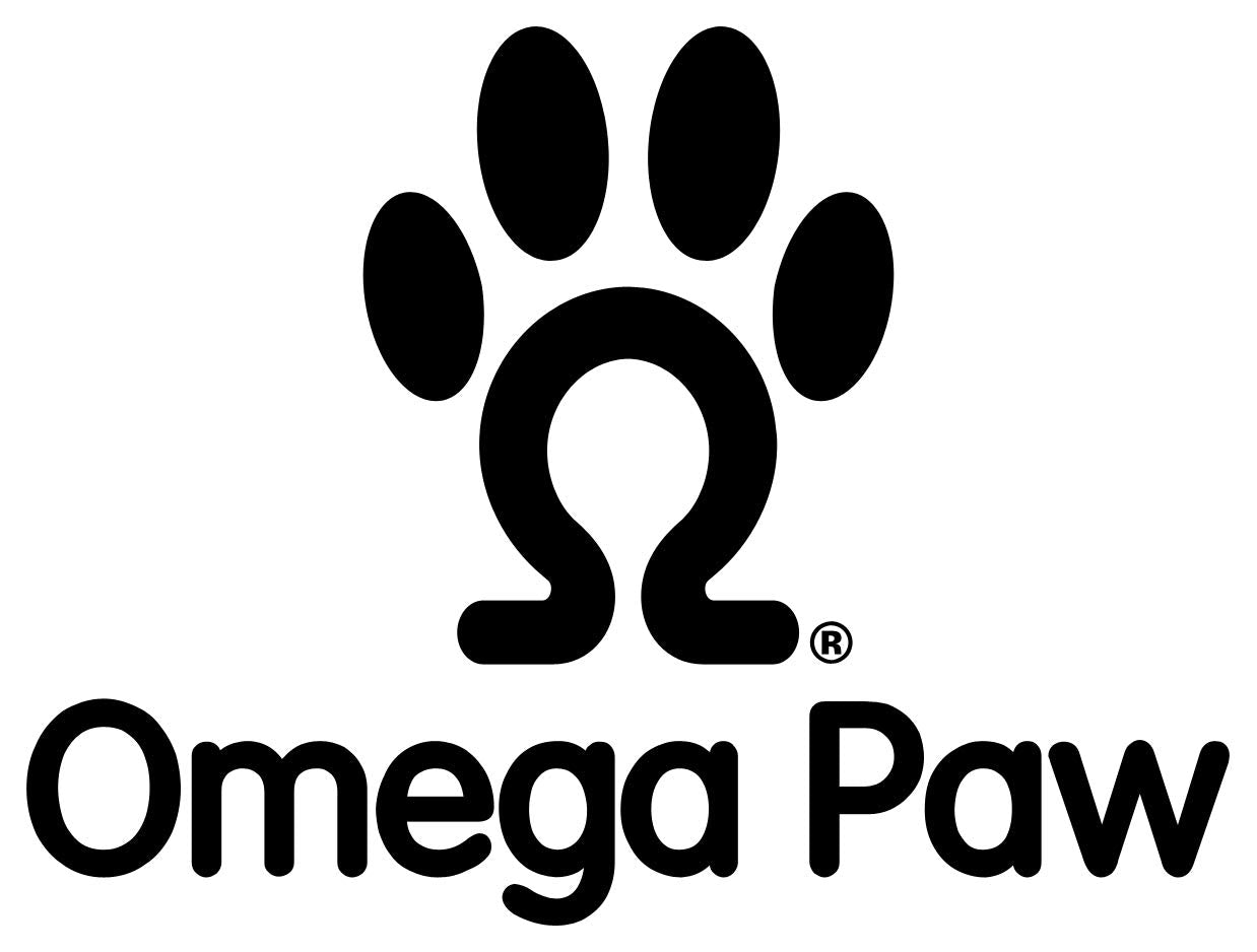 Omega Paw bola segura para perros naranja diseñada para juego seguro.