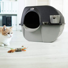 Cajón de desechos extraíble de la Omega Paw para una limpieza rápida.