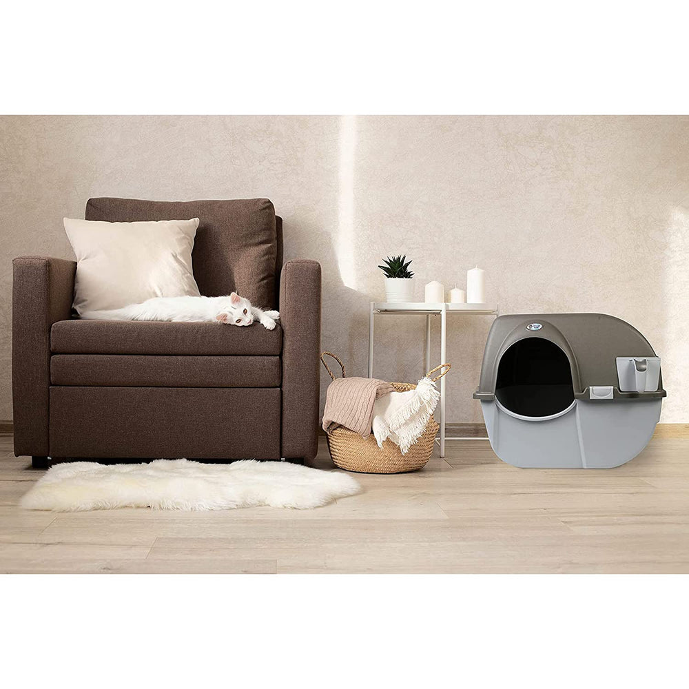 Omega Paw Roll 'N Clean: criba patentada separa residuos de forma rápida.